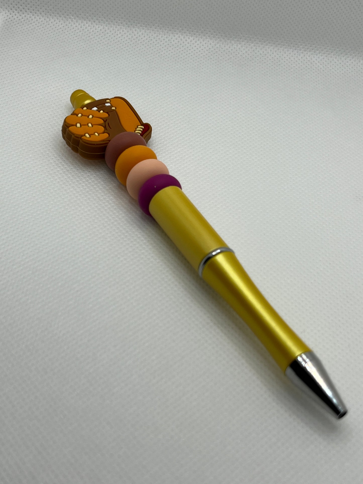 Silicone Beaded Pen with a focal bead topper