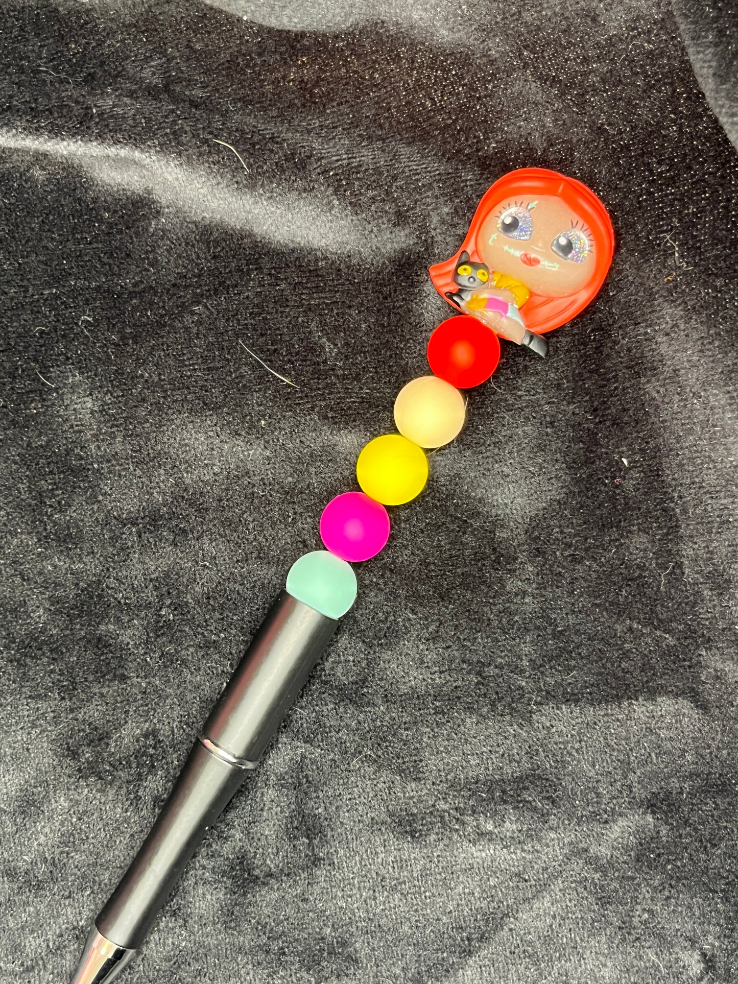 Silicone Beaded Pen with Doorable topper