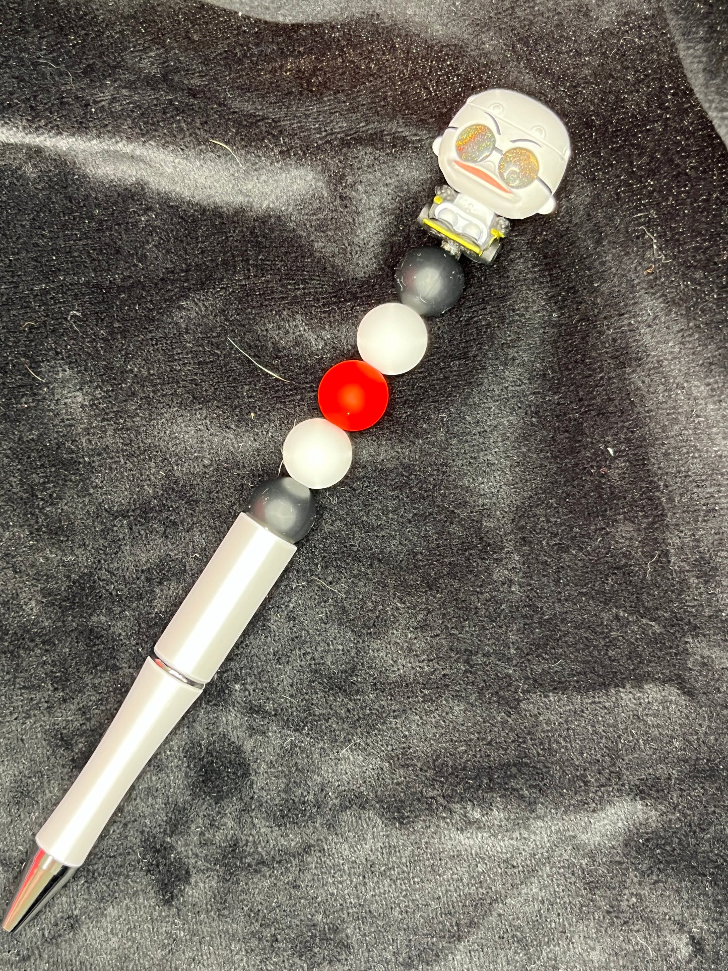 Silicone Beaded Pen with Doorable topper