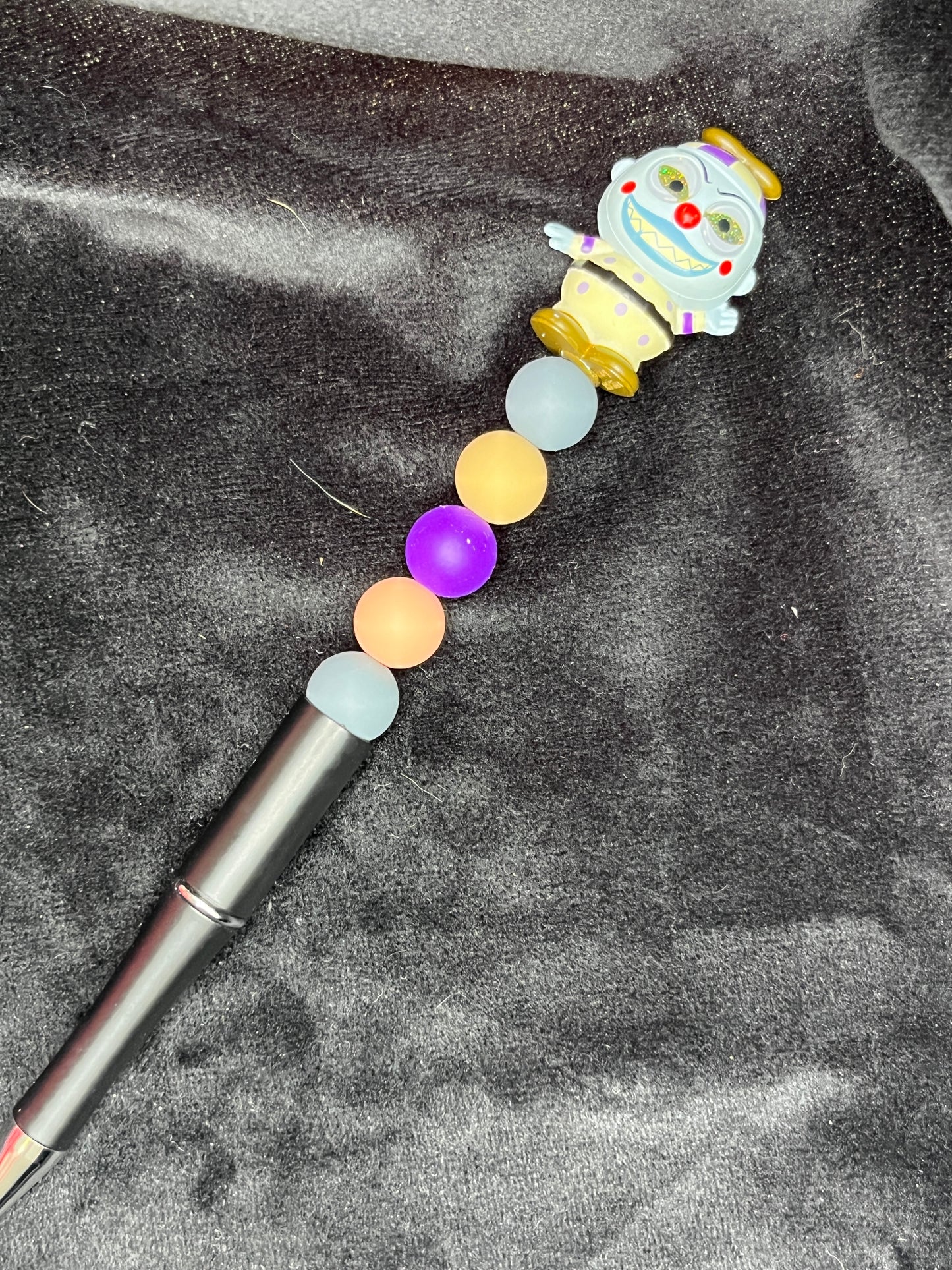 Silicone Beaded Pen with Doorable topper