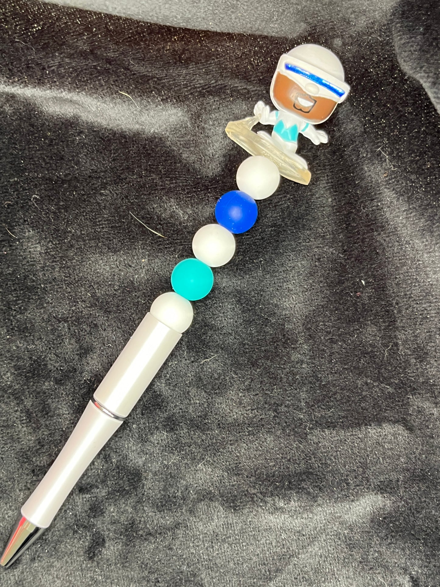 Silicone Beaded Pen with Doorable topper