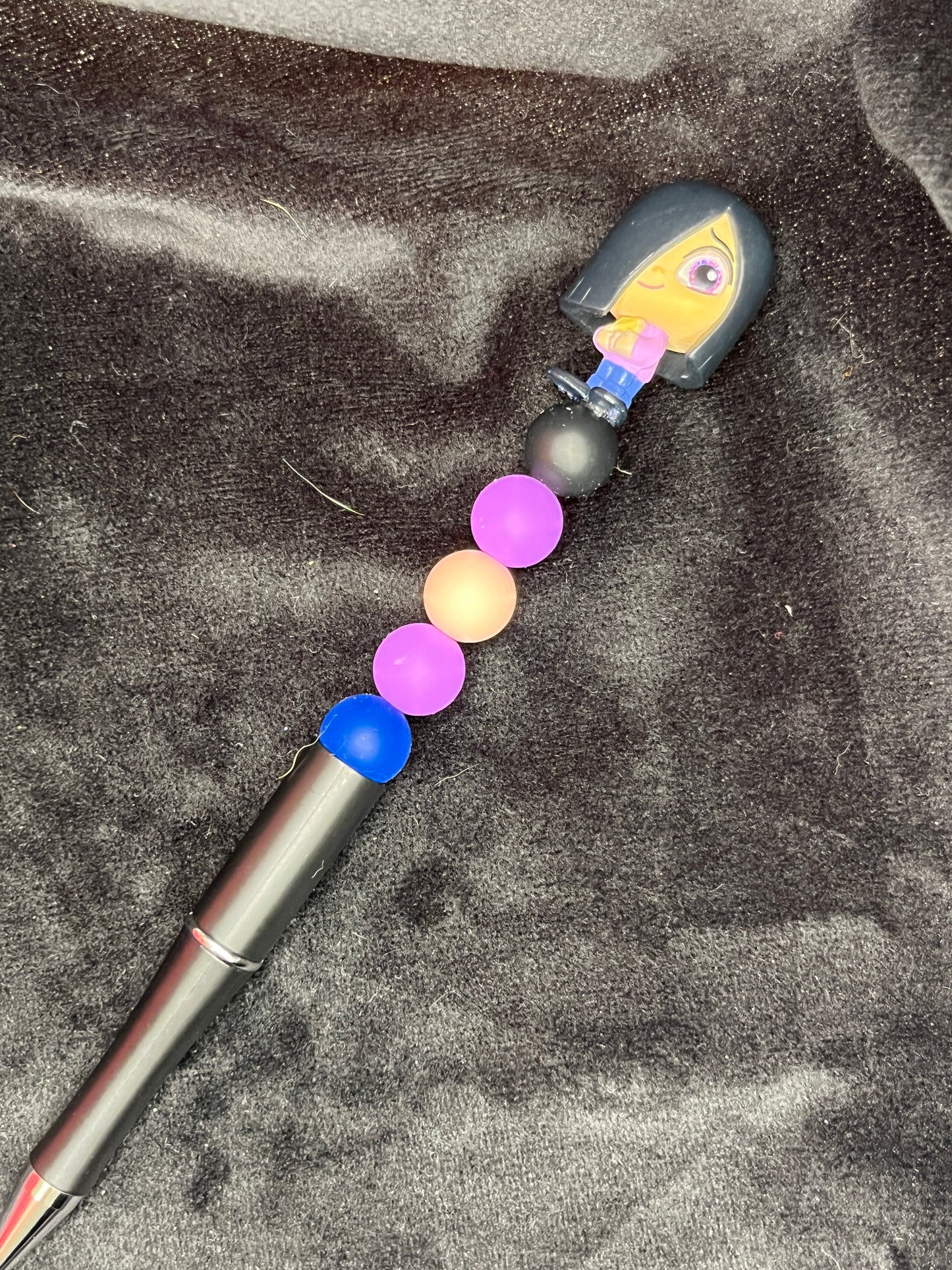 Silicone Beaded Pen with Doorable topper