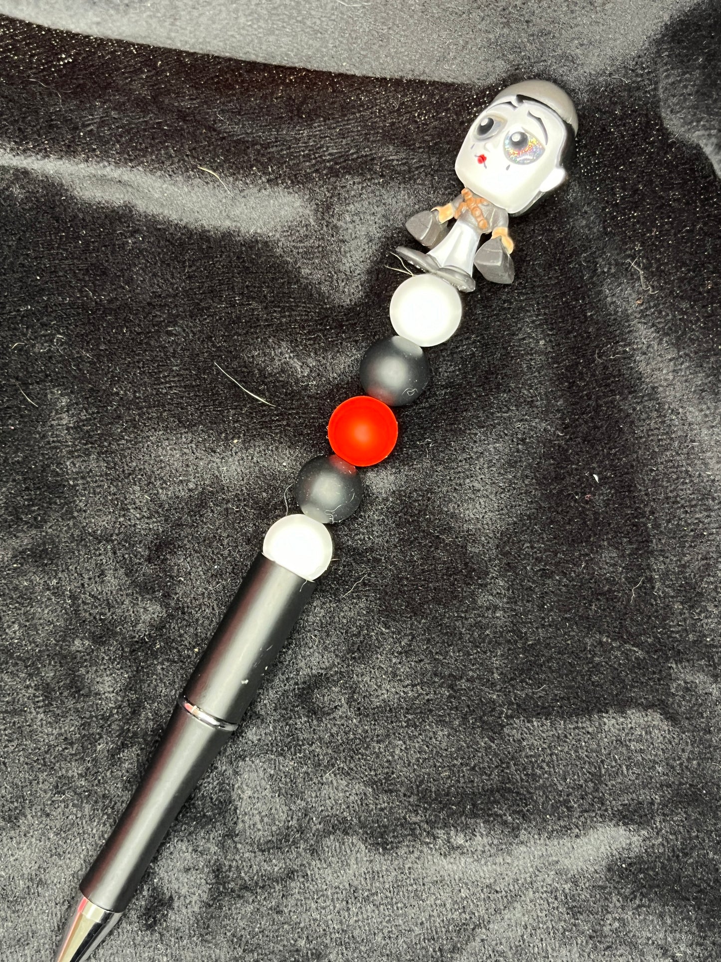 Silicone Beaded Pen with Doorable topper