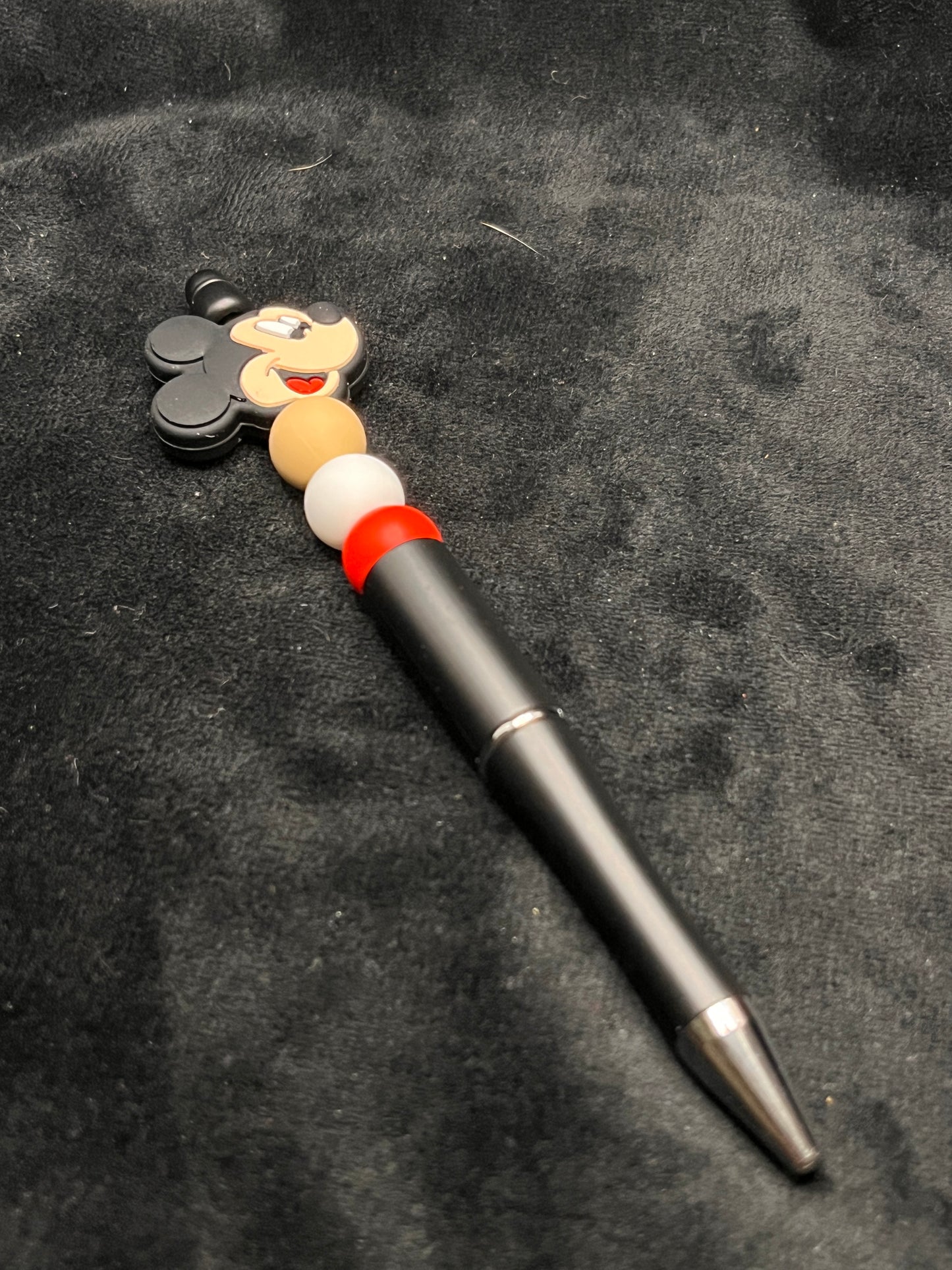 Silicone Beaded Pen with a focal bead topper