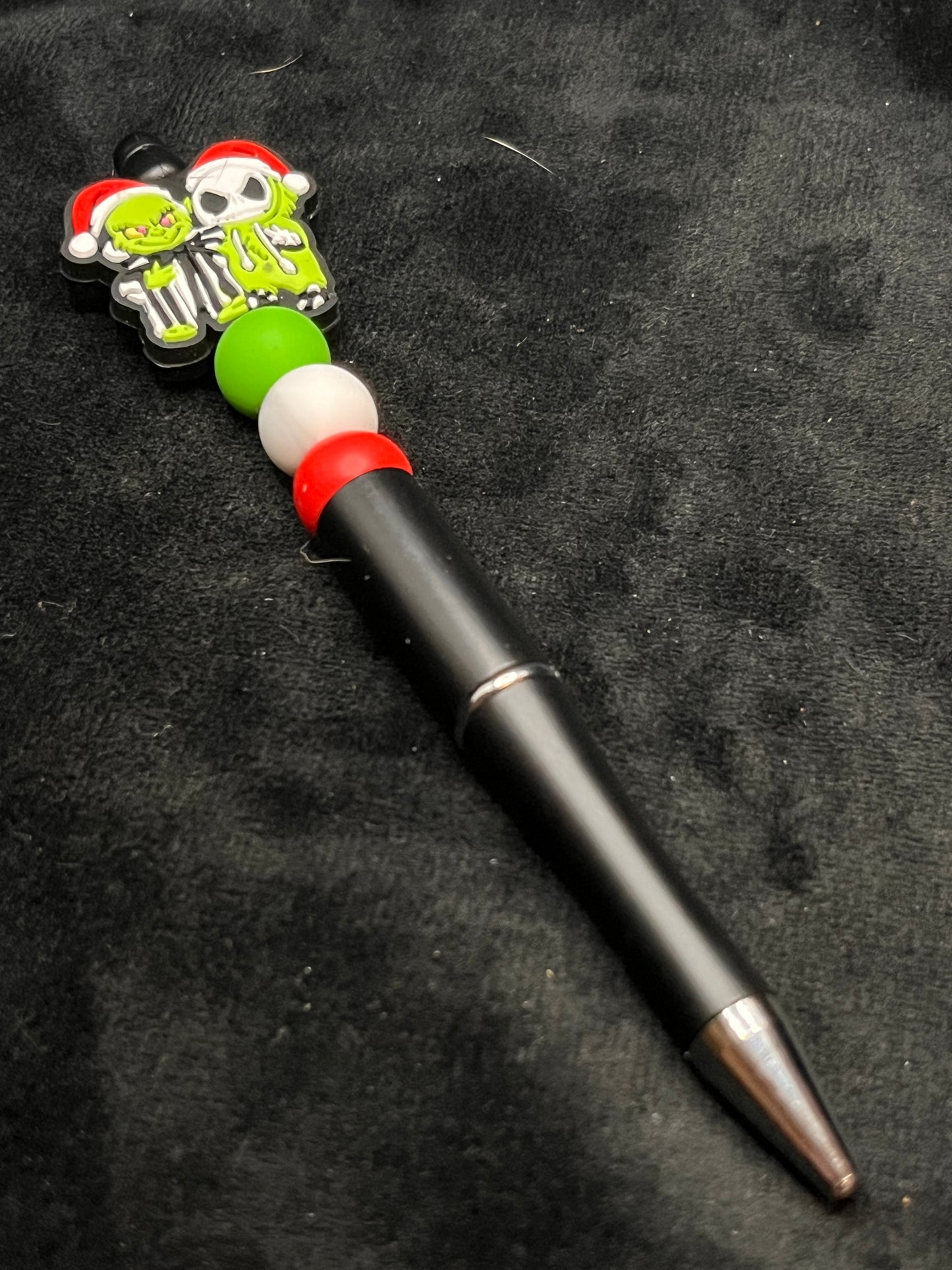 Silicone Beaded Pen with a focal bead topper