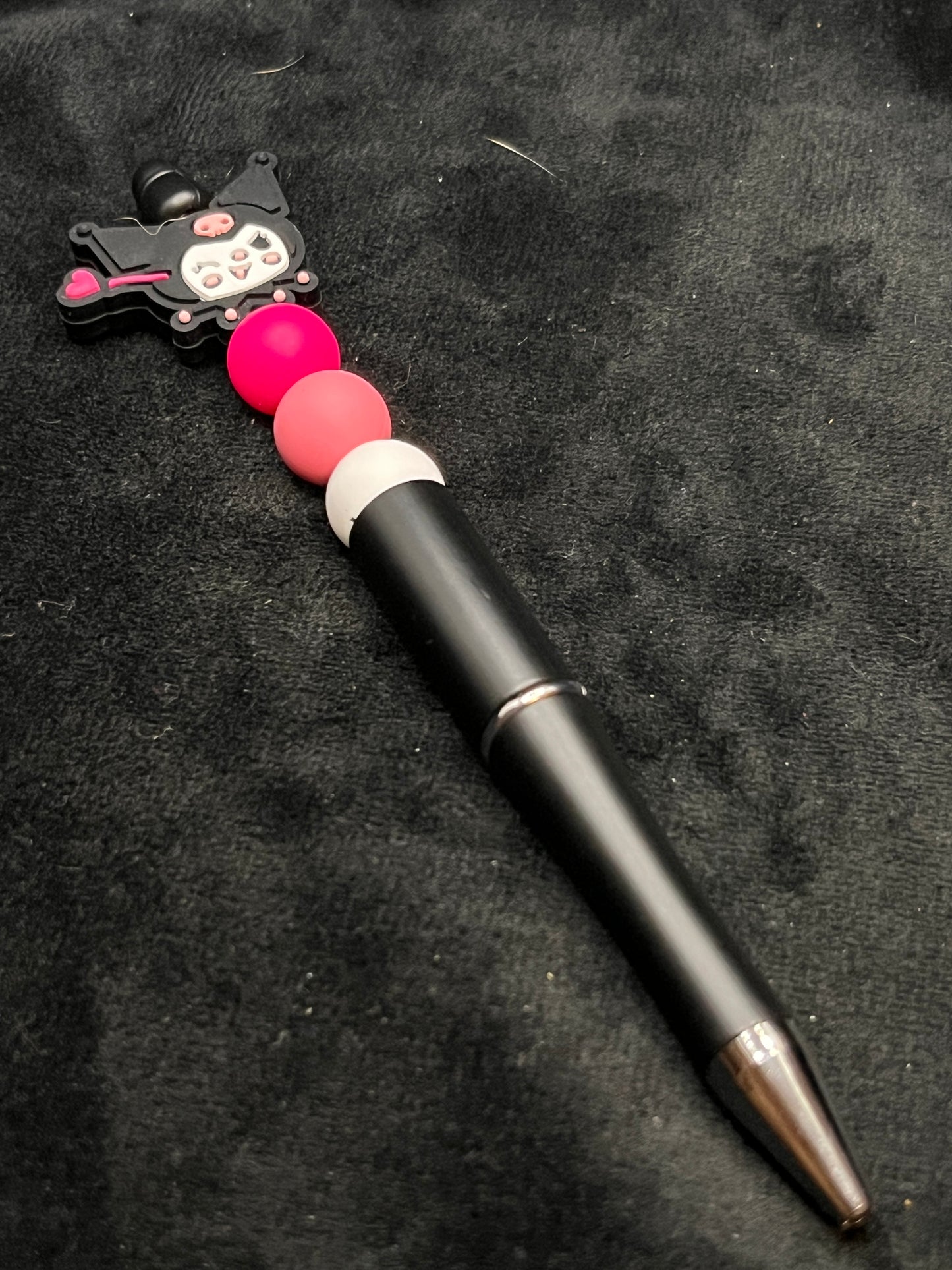 Silicone Beaded Pen with a focal bead topper