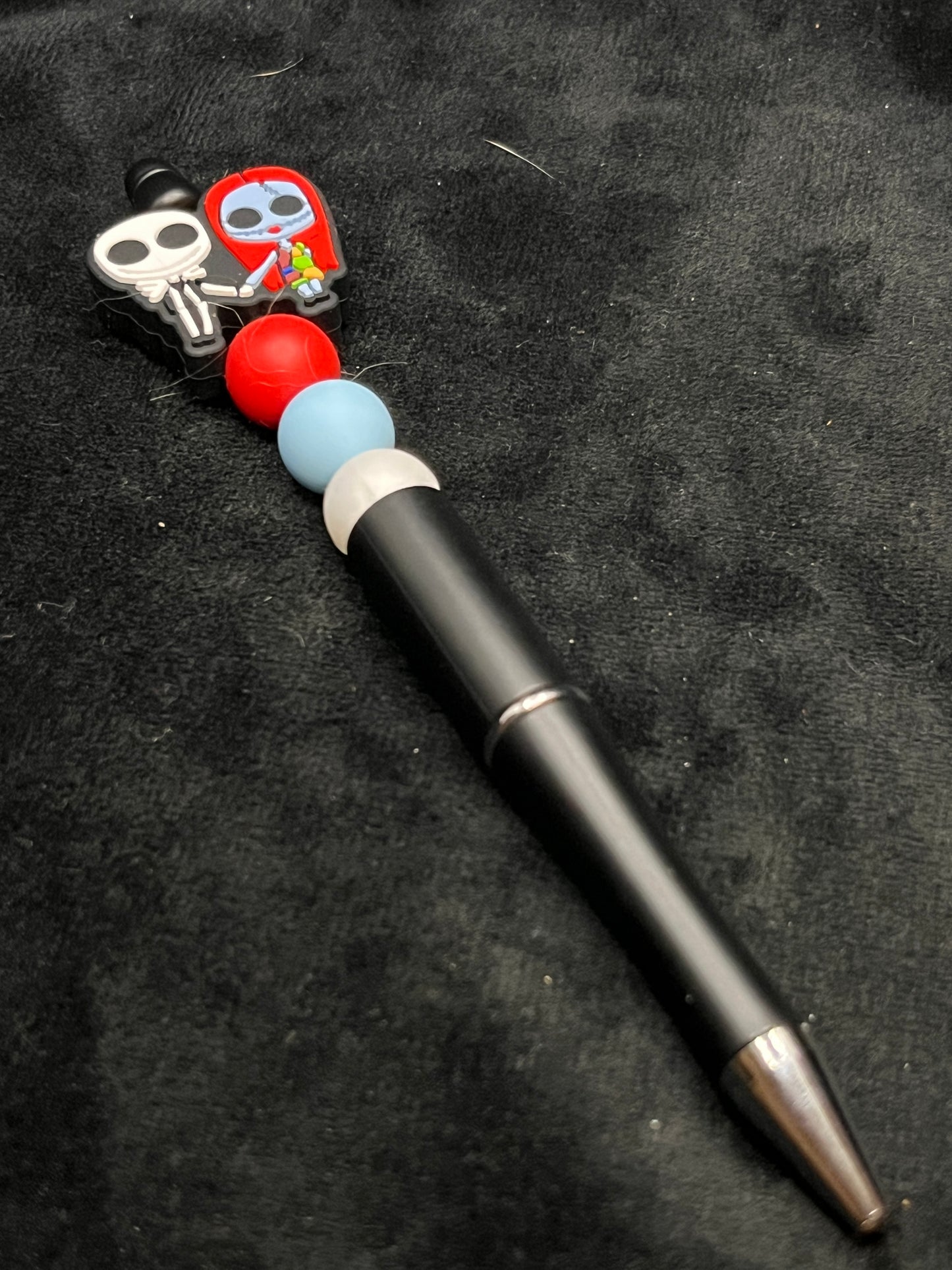 Silicone Beaded Pen with a focal bead topper