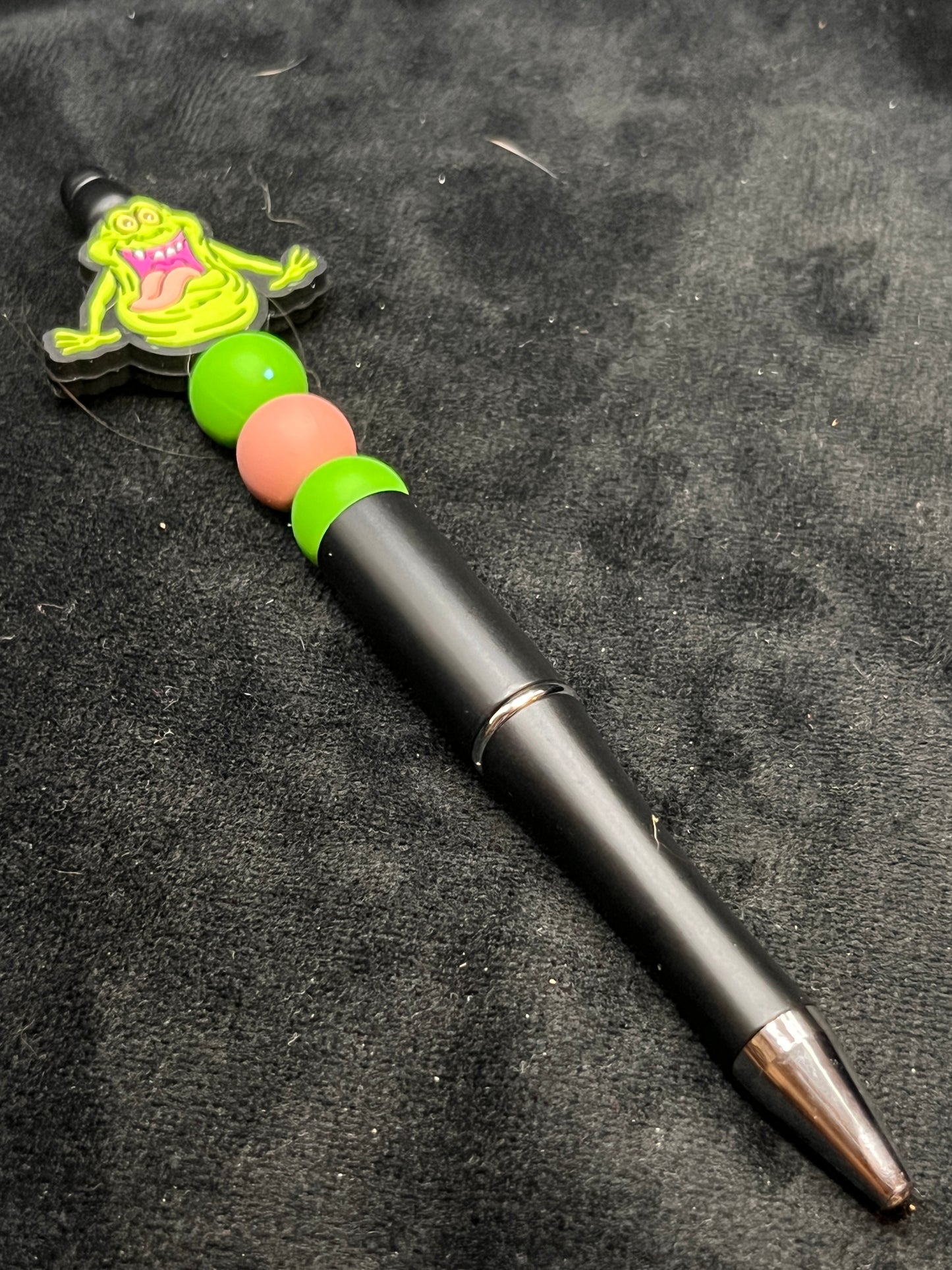 Silicone Beaded Pen with a focal bead topper