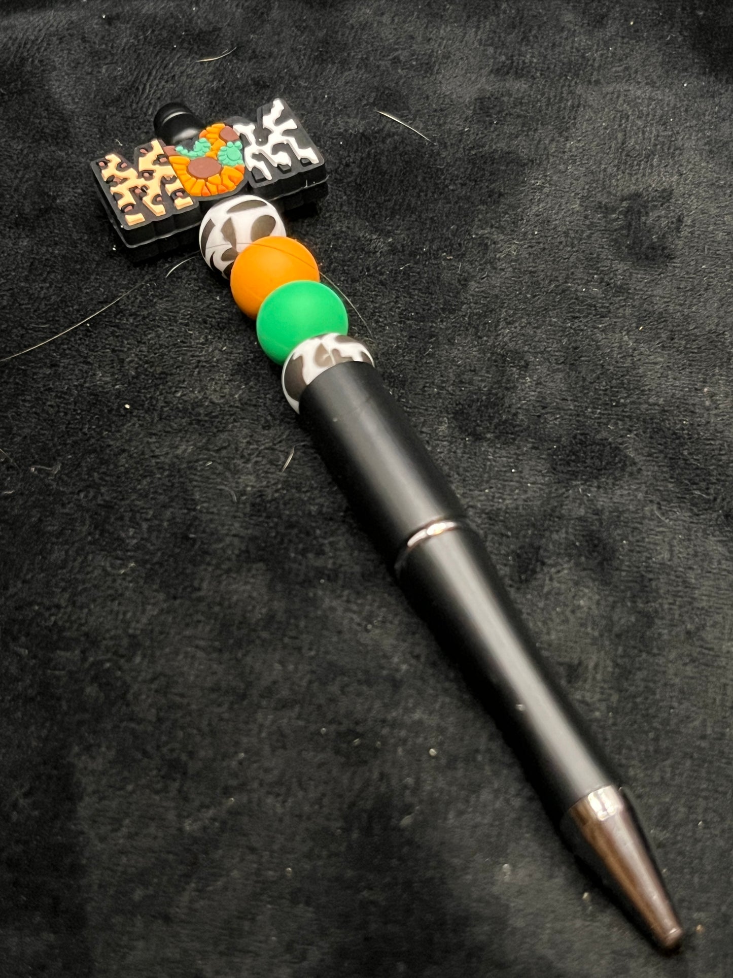 Silicone Beaded Pen with a focal bead topper