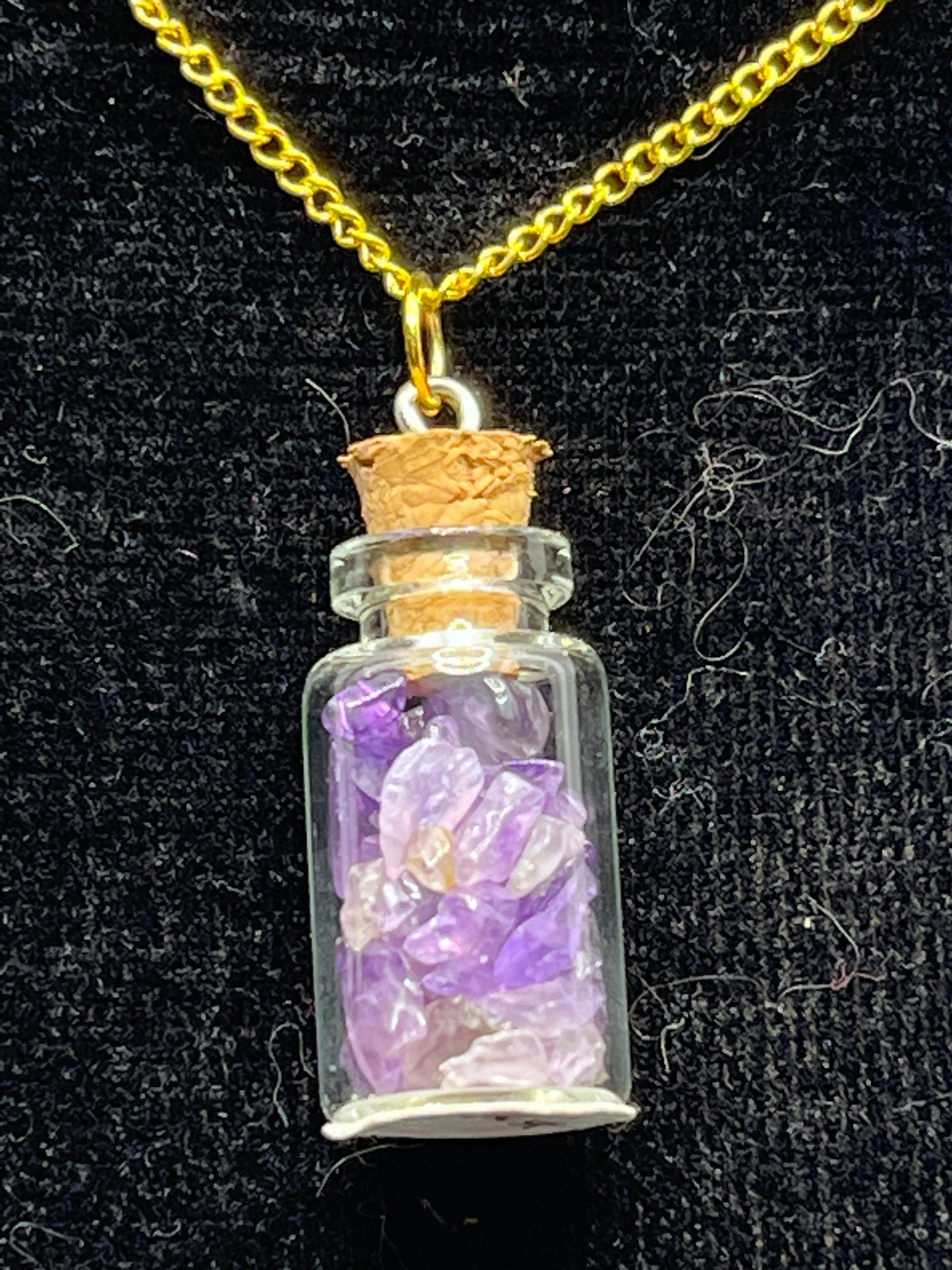 Fairy Jar Gemstone Necklaces