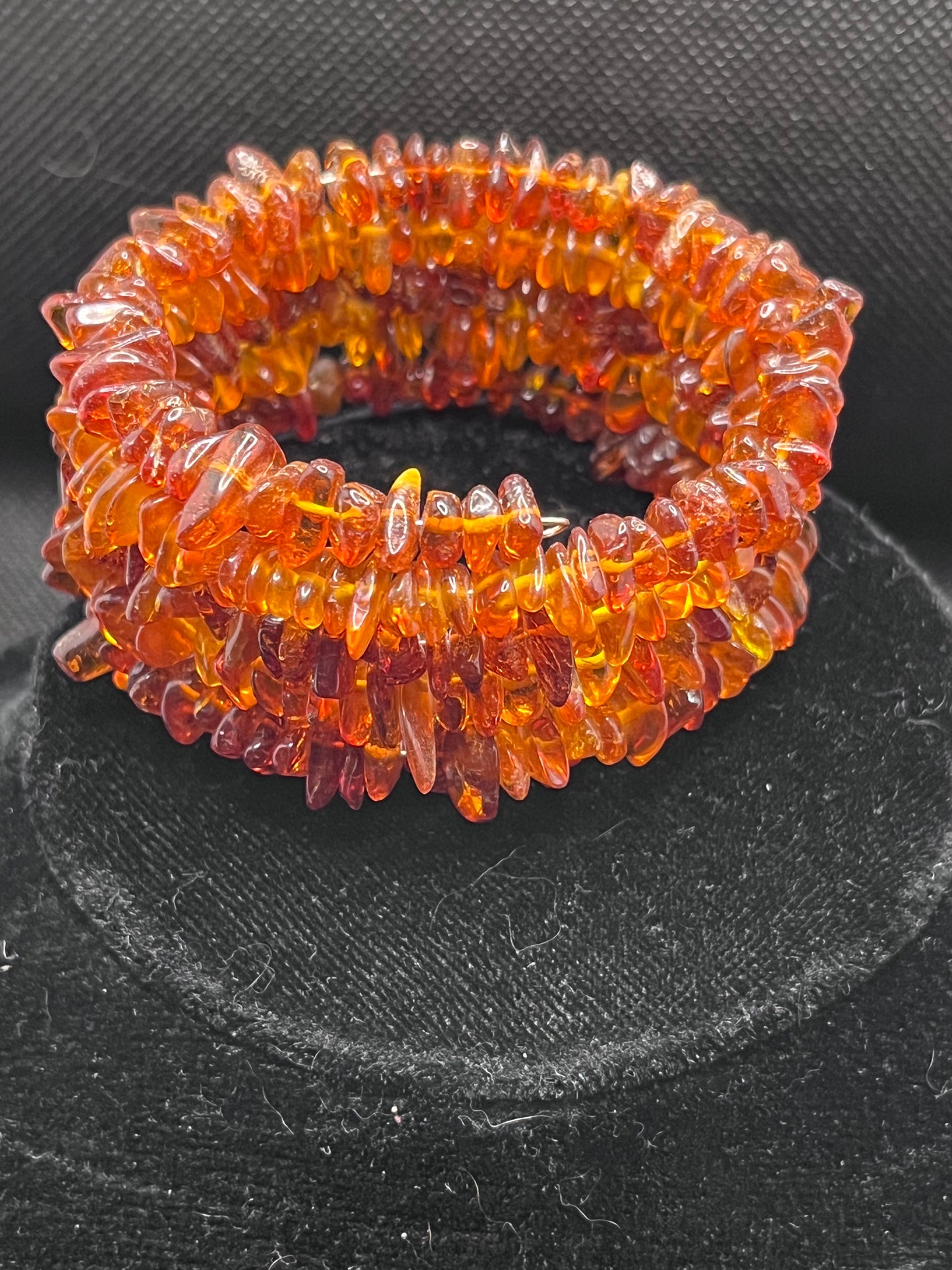 Memory Wire Amber Bracelets