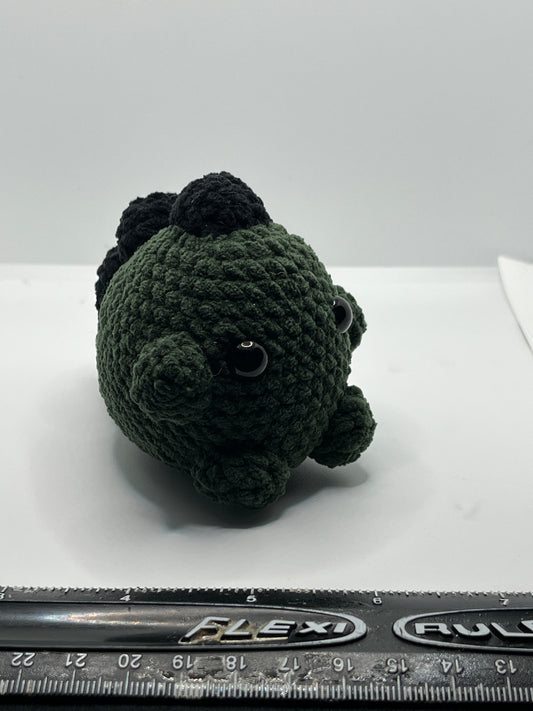 Crocheted chubby little Dino