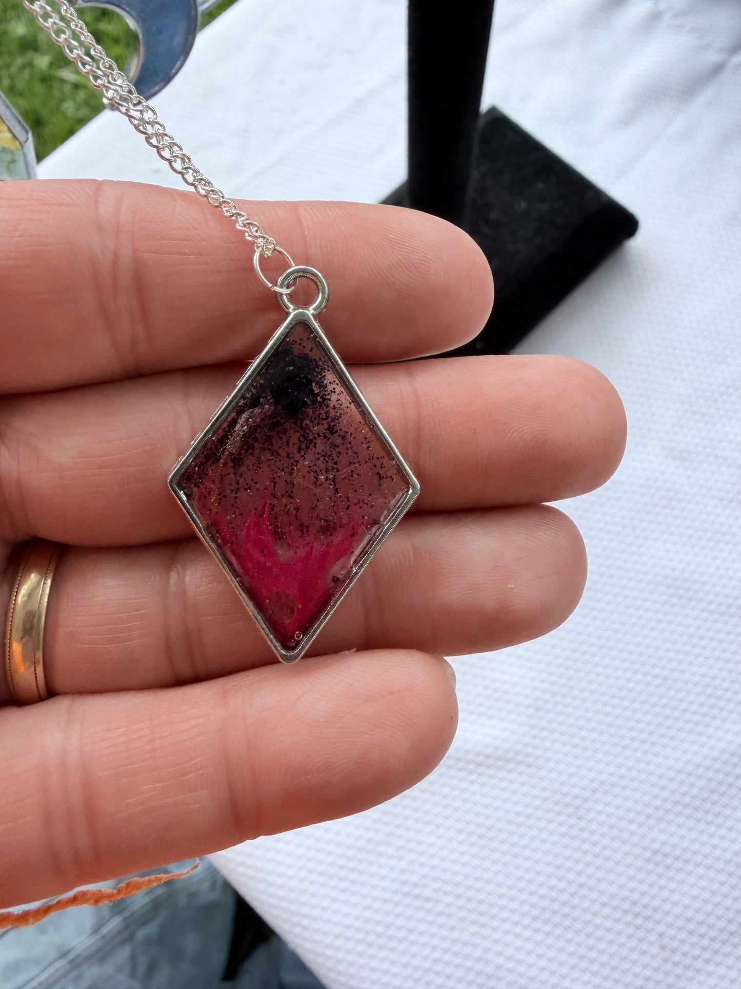 18" Resin Bezel Necklace