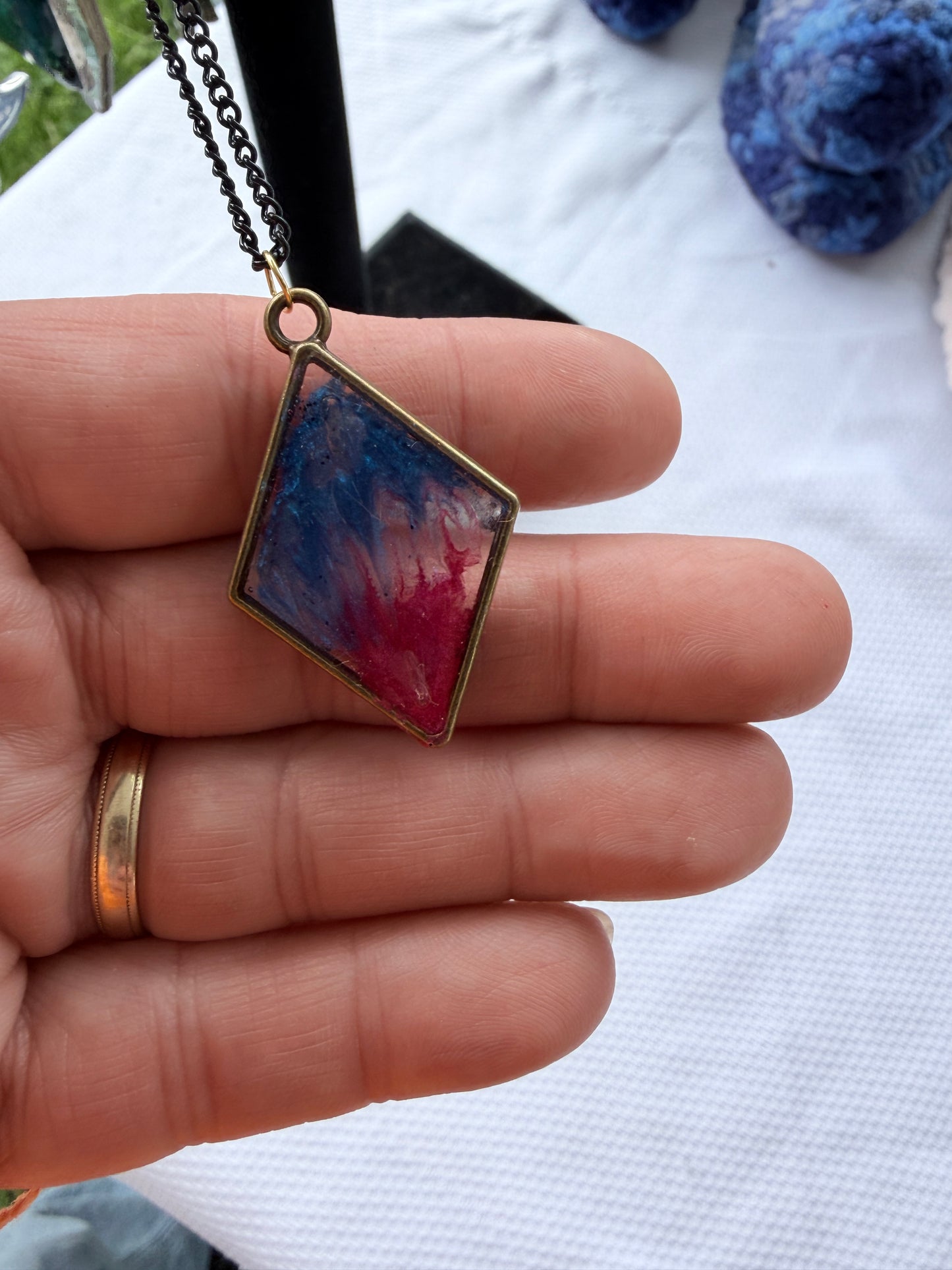 18" Resin Bezel Necklace