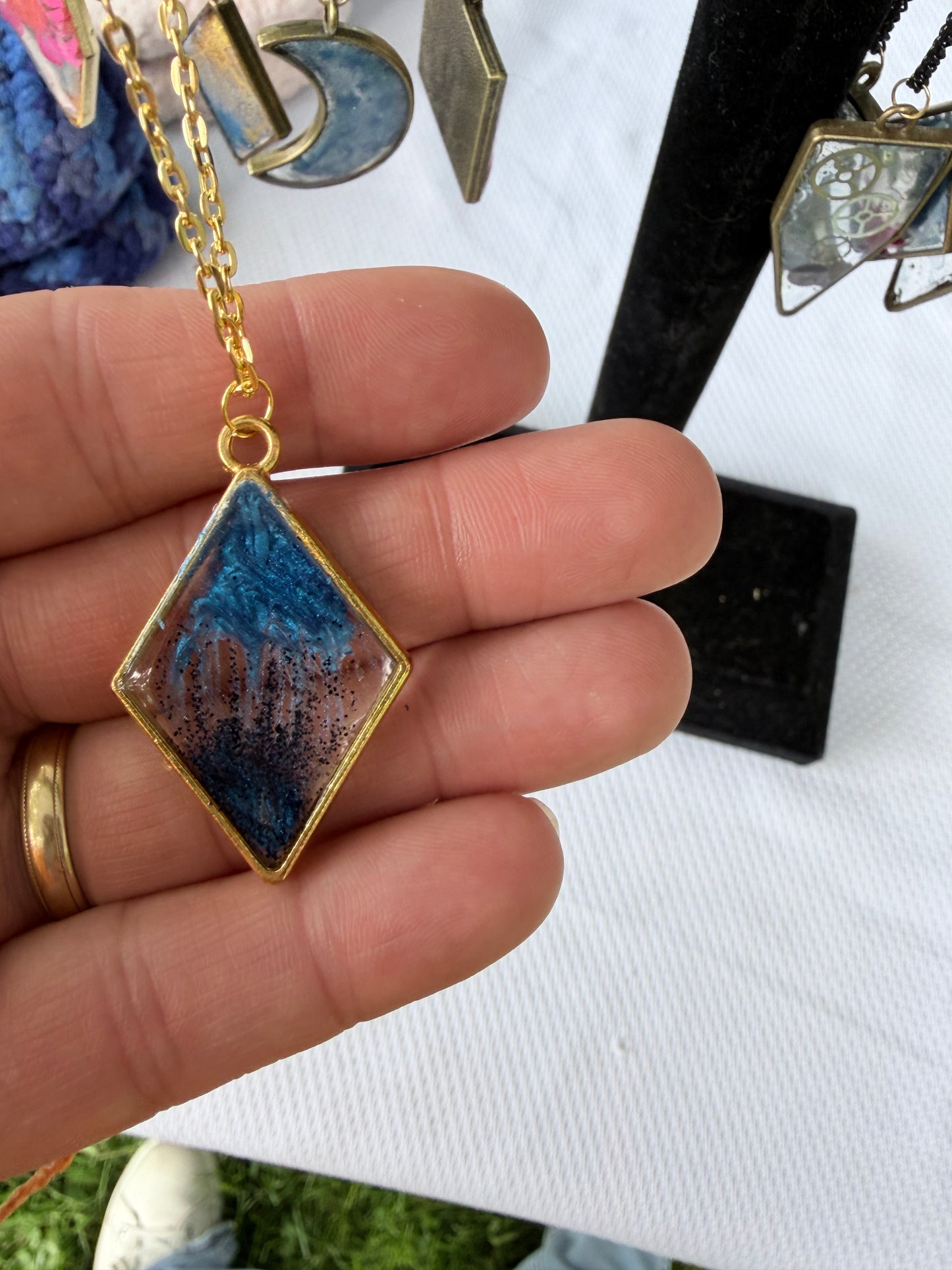 18" Resin Bezel Necklace