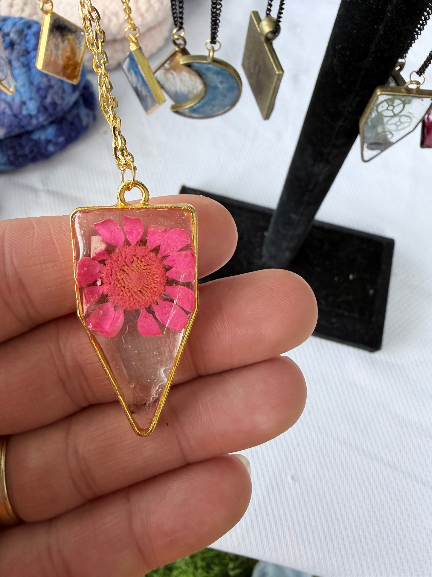 18" Resin Bezel Necklace