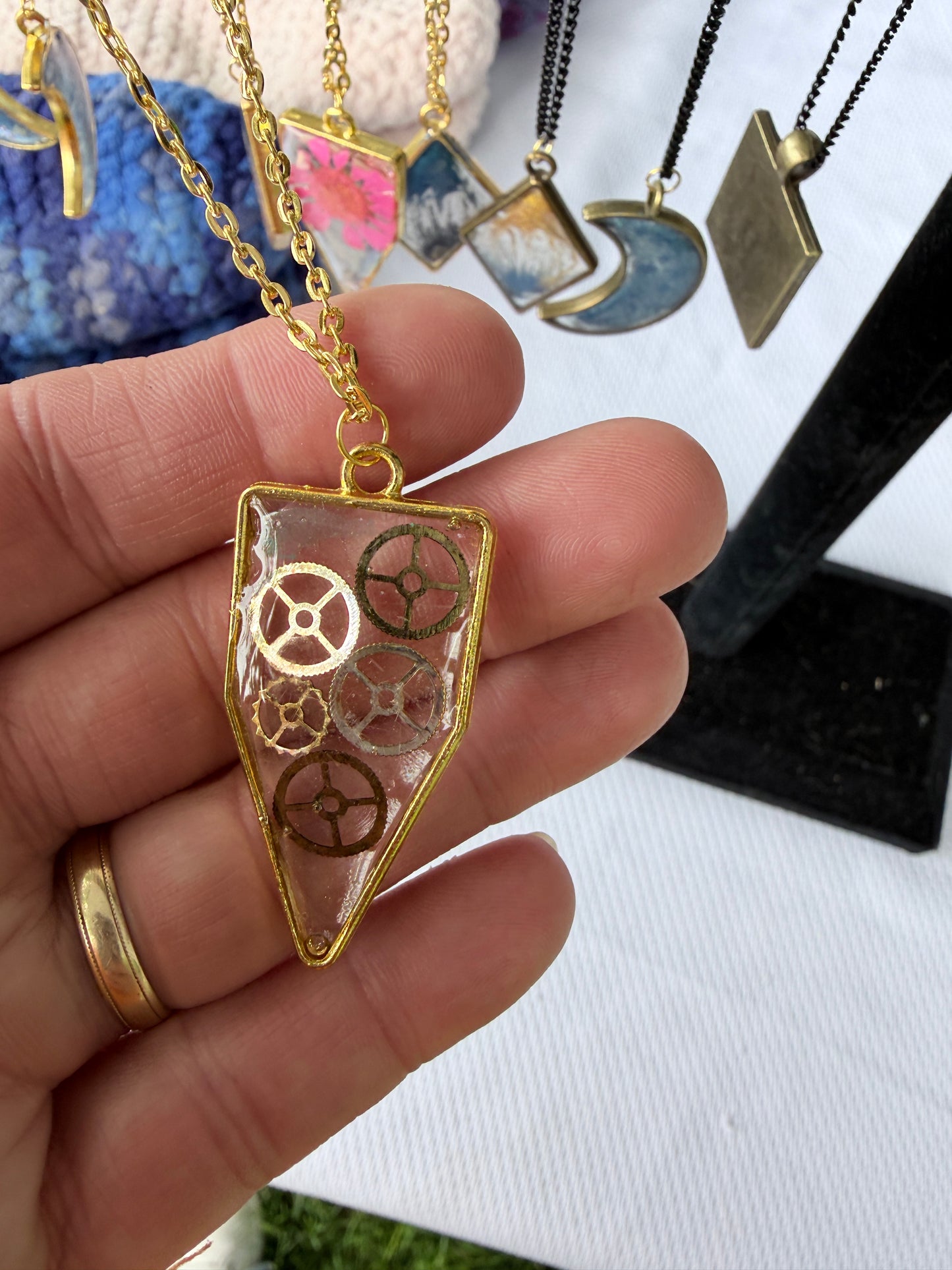 18" Resin Bezel Necklace