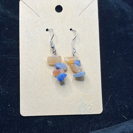 Beaded dangle earring