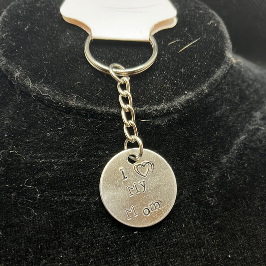 Metal stamped keychain