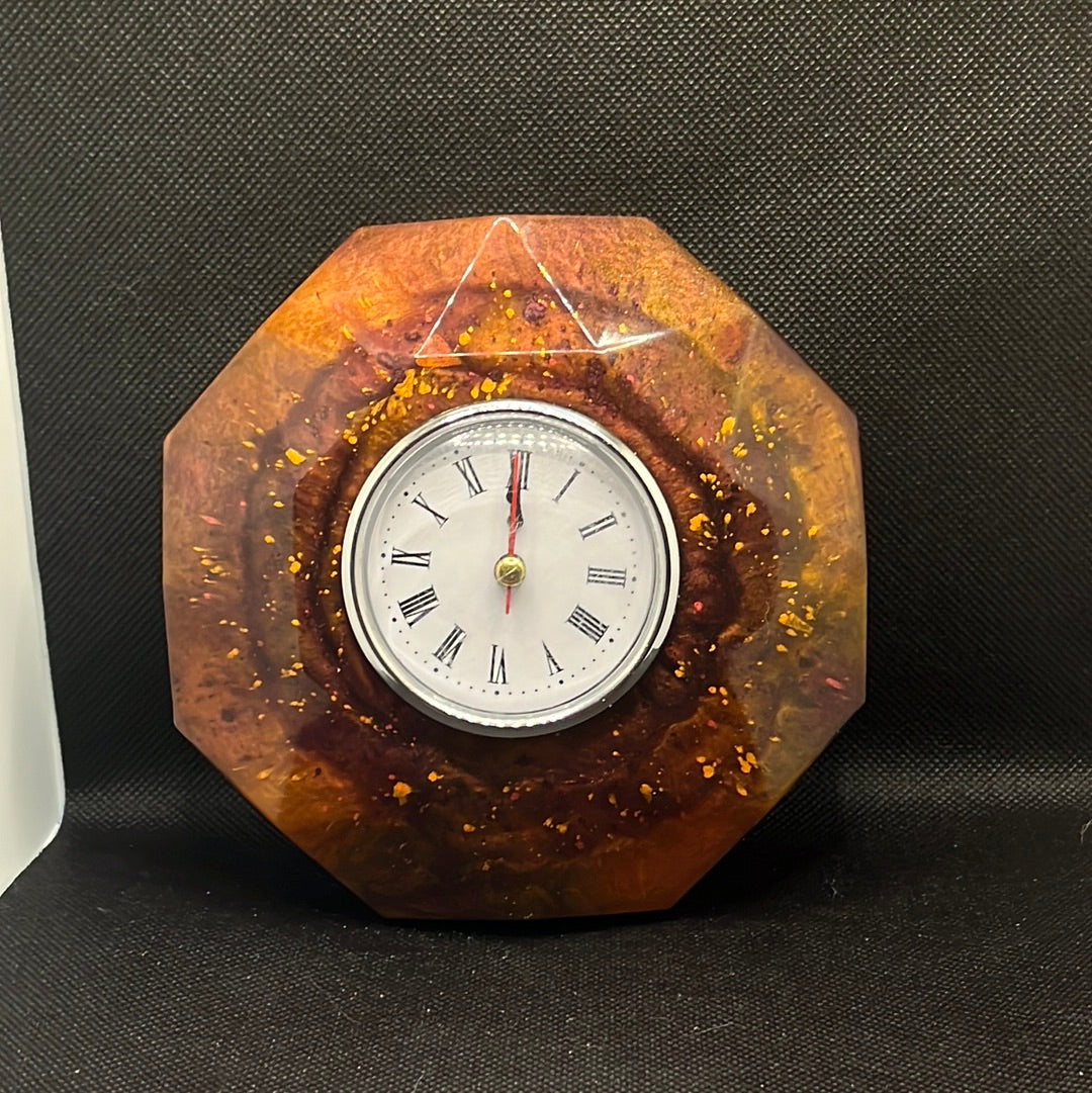 Resin desktop clocks