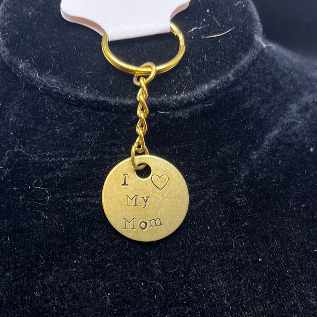 Metal stamped keychain