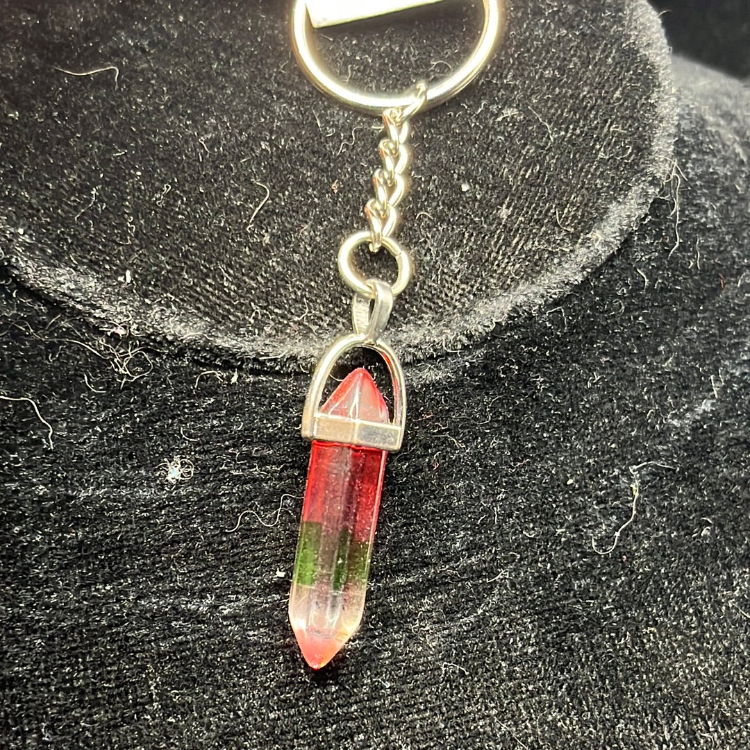 Silver Keychain with crystal