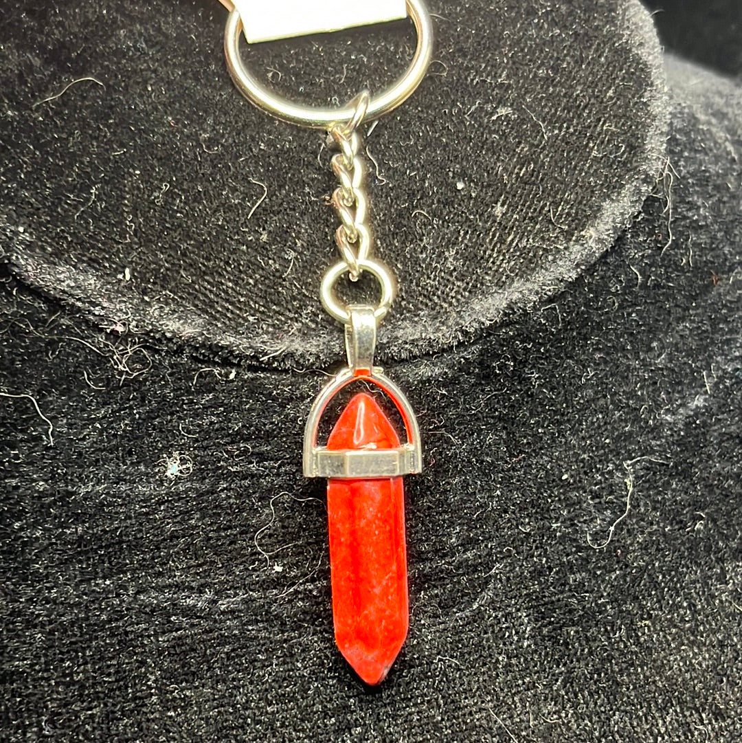 Silver Keychain with crystal