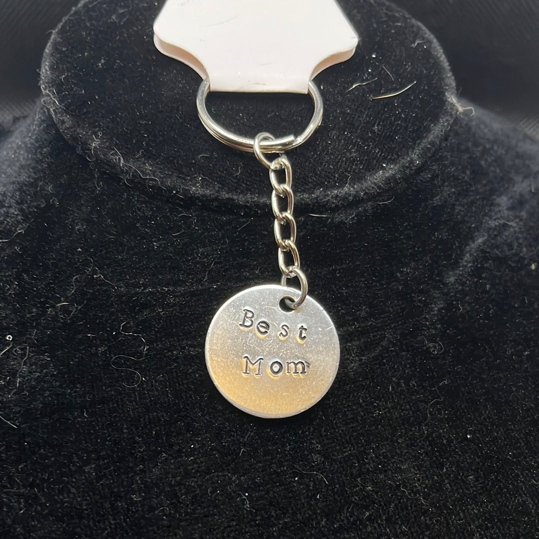 Metal stamped keychain