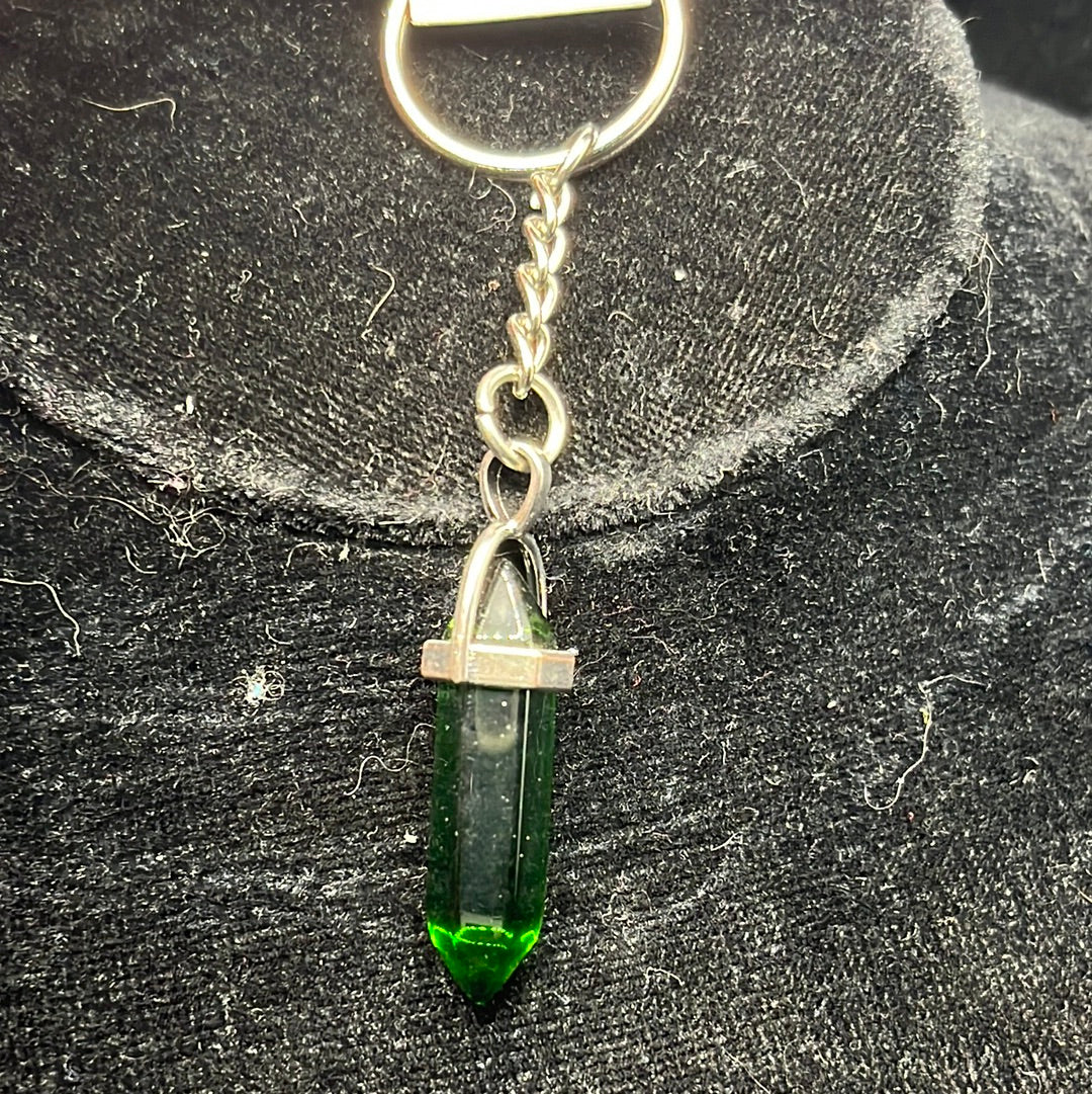 Silver Keychain with crystal